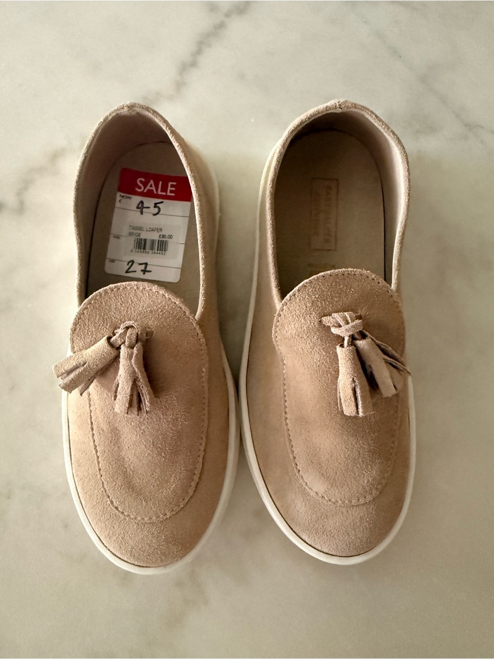 BeigeTassel Loafer Sneakers